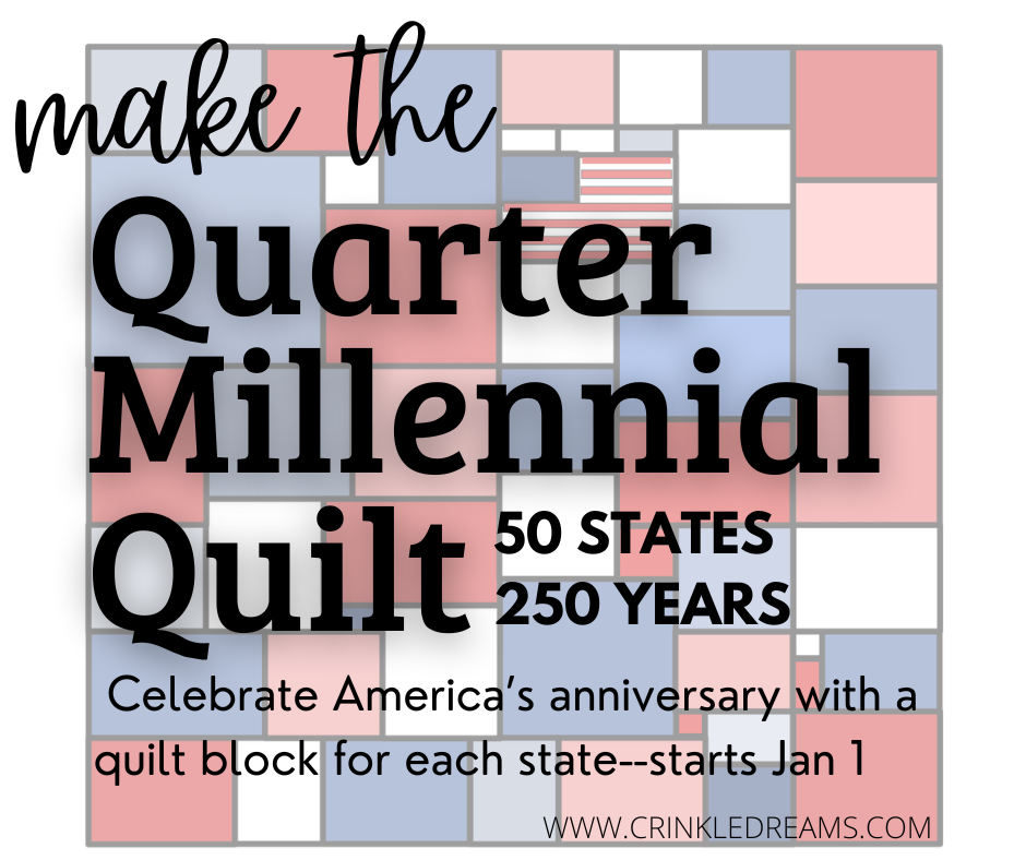 Quarter Millennial Quilt Block-of-the-Week sew along