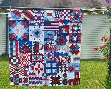 Quarter Millennial Quilt: 50 Blocks for 50 States (PDF)
