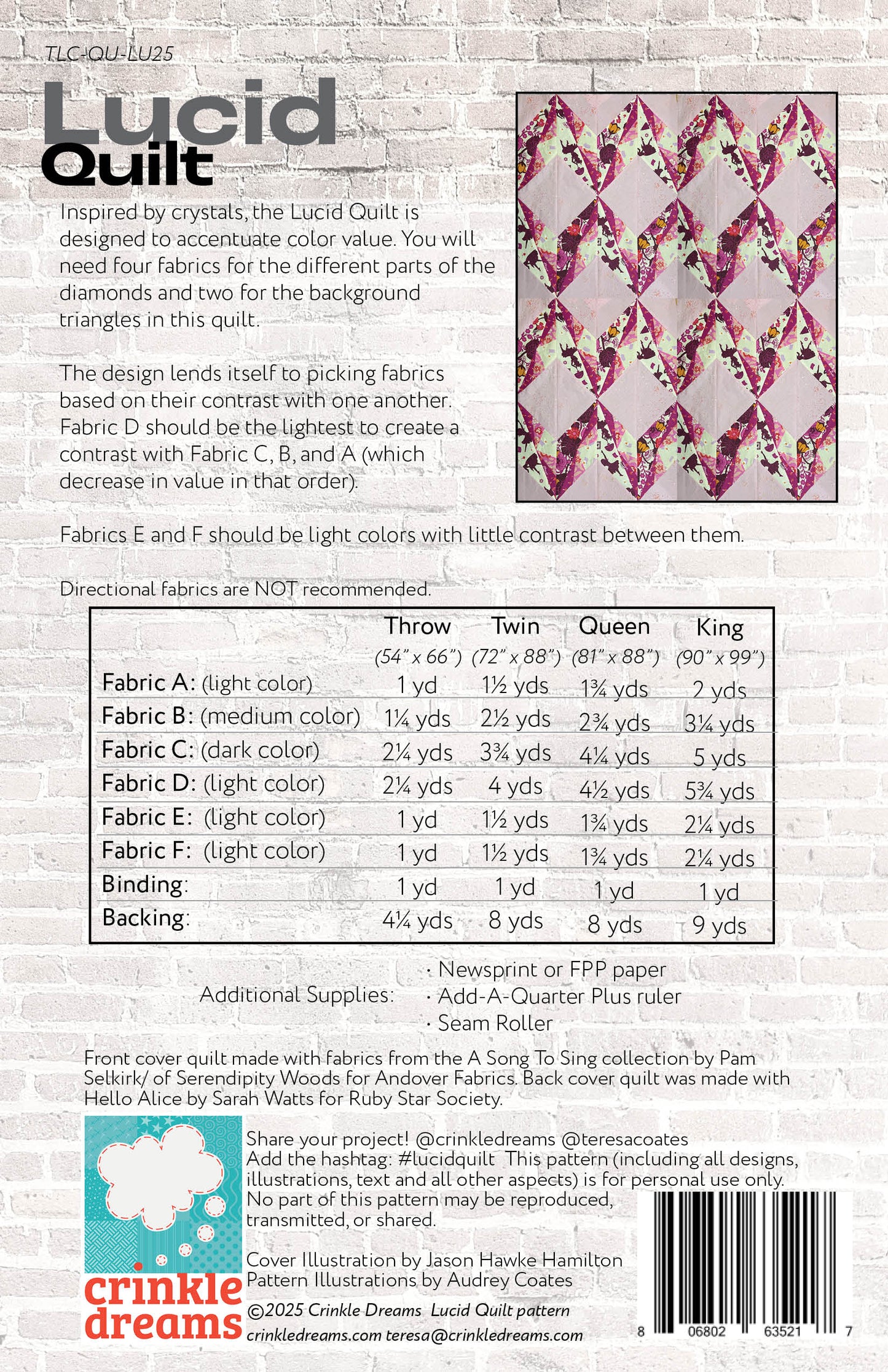 Lucid Quilt pattern