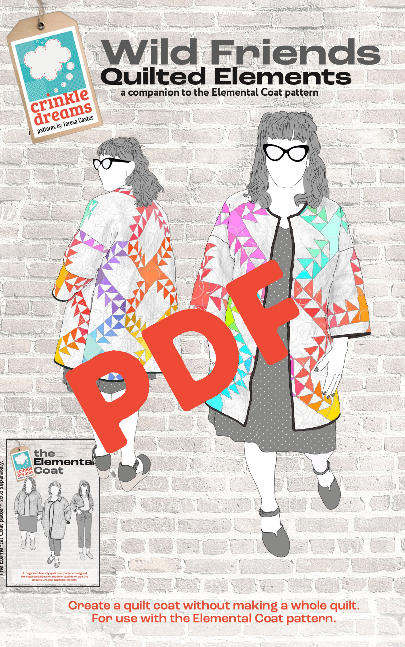 Wild Friends Quilted Elements