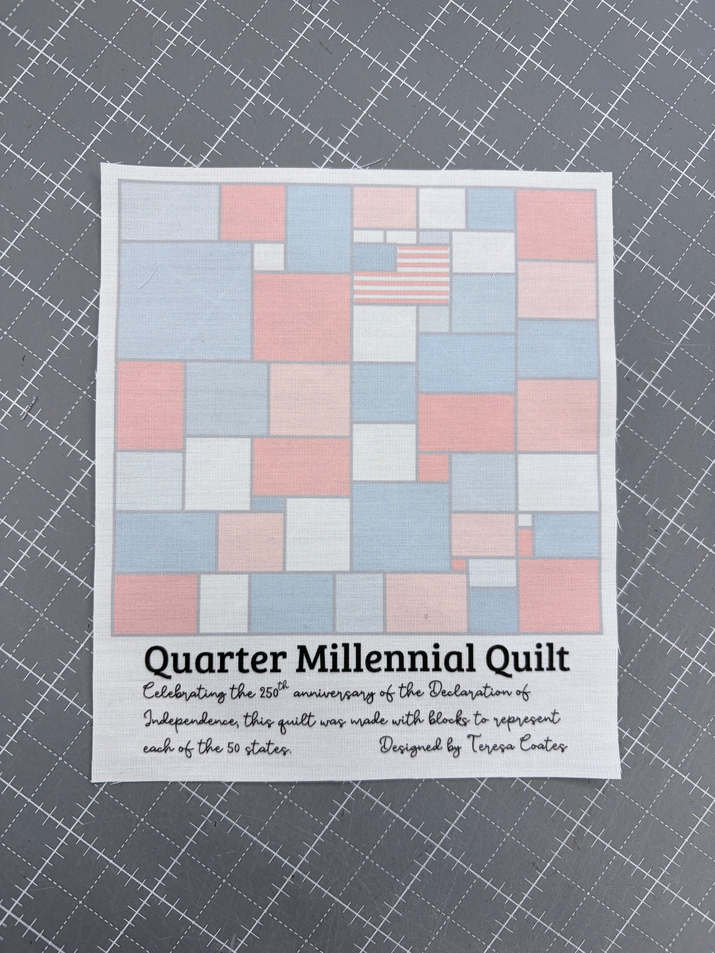 Quarter Millennial Quilt Label