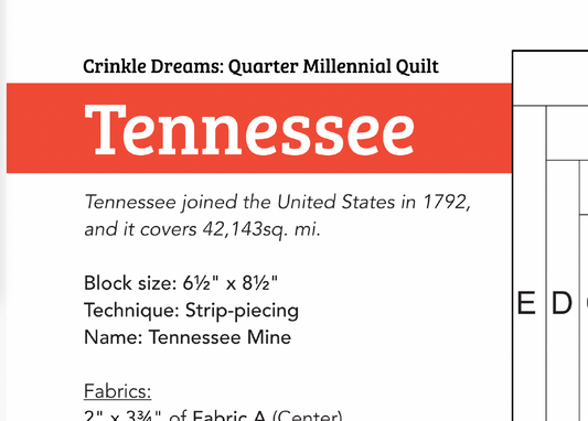 QMQ 16: Tennessee PDF Pattern