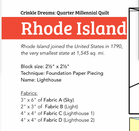 QMQ 13: Rhode Island PDF Pattern